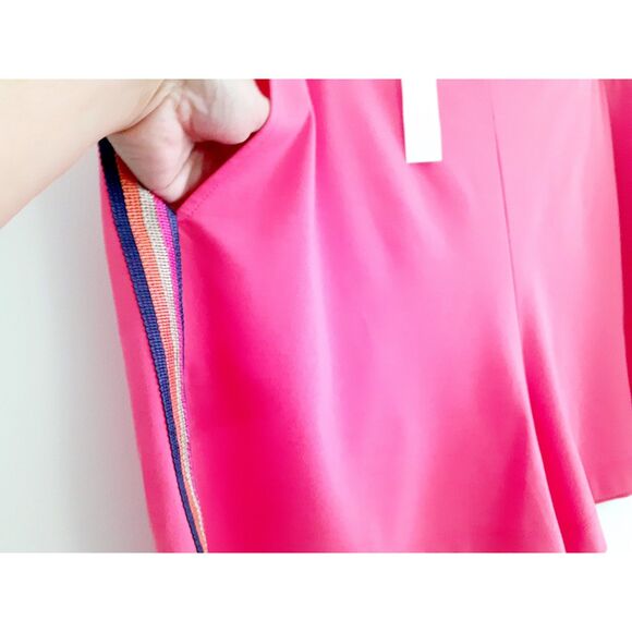 Trina Turk Emmy Side Striped Watermelon Pink Pull On Shorts XXL NWT SRP $188 - Picture 10 of 14